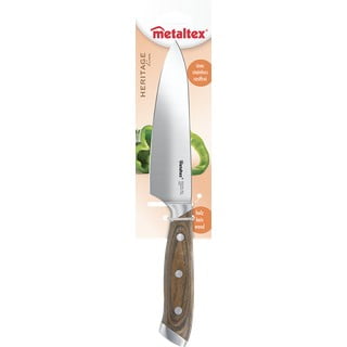 Coltello da chef in acciaio inox Heritage - Metaltex