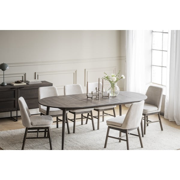 Tavolo da pranzo pieghevole in rovere marrone scuro 105x170 cm Tyler - Rowico-image-2