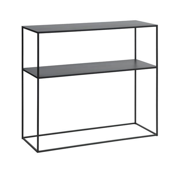 Consolle in metallo nero 35x90 cm Pebble - Unique Furniture-image-2