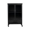 Vetrina in metallo nero 65x105 cm Ferre - White Label