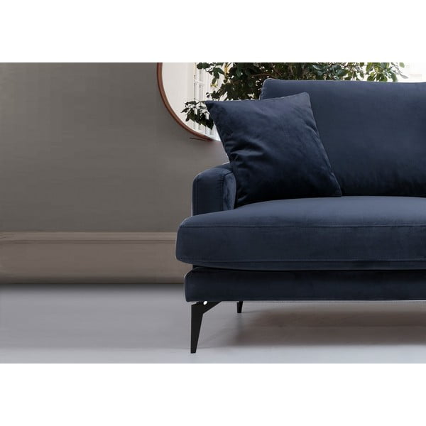 Divano blu scuro 175 cm Papira - Balcab Home-image-4