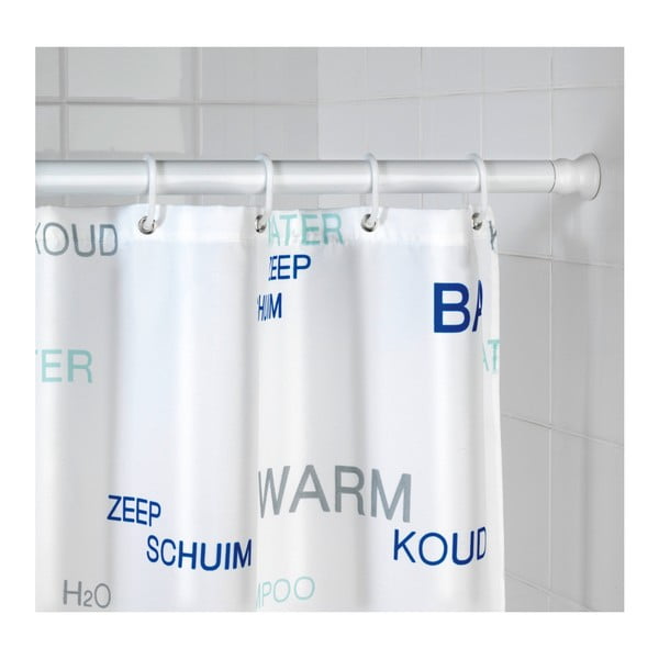 Asta della tenda della doccia telescopica bianca Asta della tenda della doccia - Wenko-image-3