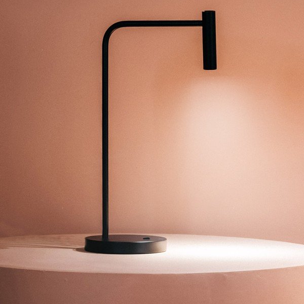 Lampada da tavolo nera, altezza 50,3 cm Alexia - SULION-image-1