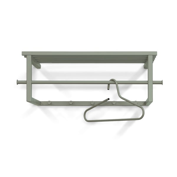 Attaccapanni da parete verde polveroso in metallo con scaffale 76 cm Marco – Spinder Design-image-2