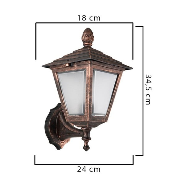 Lampada da parete per esterni in bronzo Garden - Homemania Decor-image-1