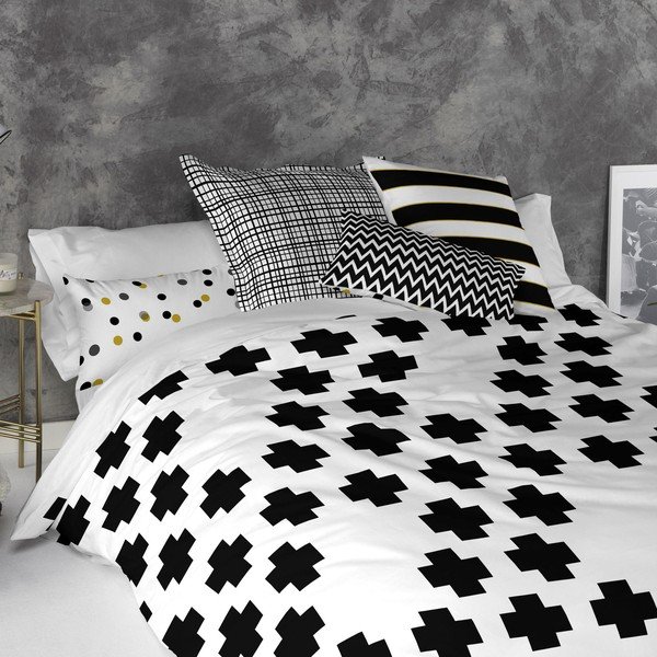 Set di 2 federe in cotone Senape - Blanc-image-1