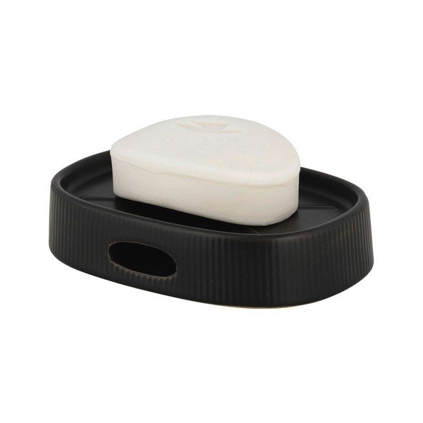 Portasaponetta nero in ceramica Fablo – Wenko