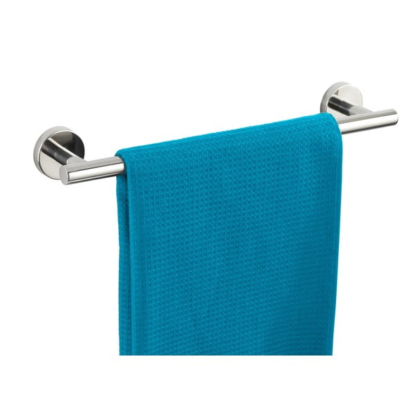 Porta asciugamani a parete in acciaio inox in argento lucido Bosio - Wenko-image-3