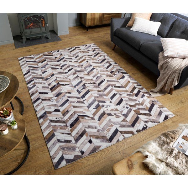 Tappeto marrone , 160 x 230 cm Jesse - Flair Rugs-image-4
