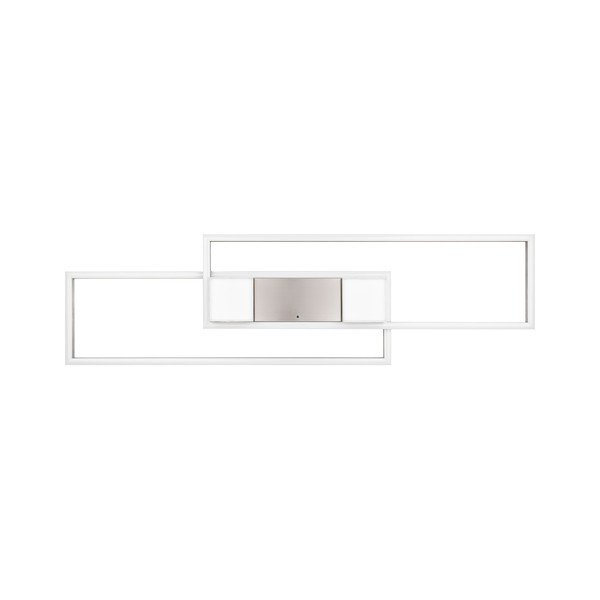 Plafoniera a LED dimmerabile con telecomando in argento 28x100 cm Albany - Trio-image-3