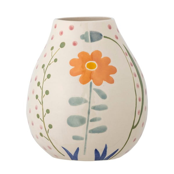 Vaso in gres dipinto a mano color crema (altezza 17 cm) Taza - Bloomingville