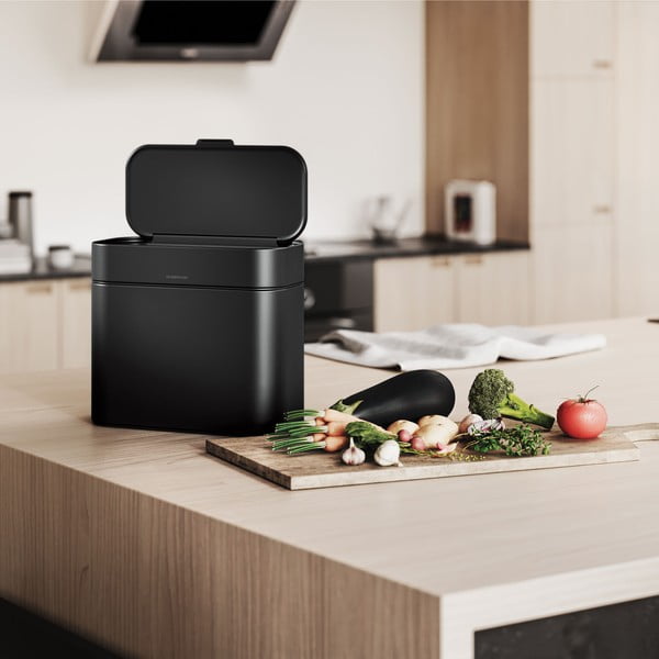 Contenitore per rifiuti compostabili nero opaco 4 l - simplehuman-image-1