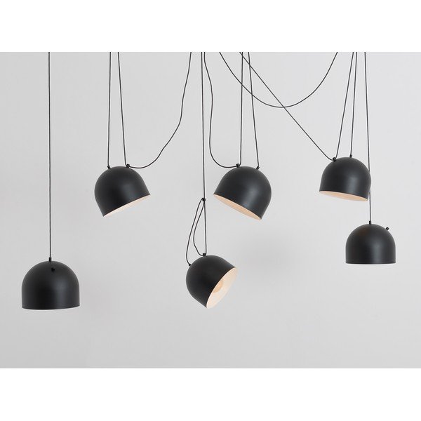 Lampada a sospensione nera con paralume in metallo 250x250 cm Popo - CustomForm-image-1