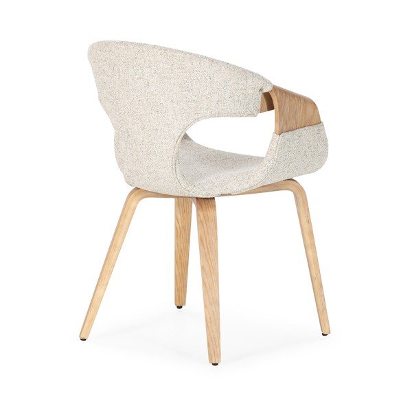 Set di sedie da pranzo beige in imbottito con braccioli 2 pz Elif – MOME-image-3