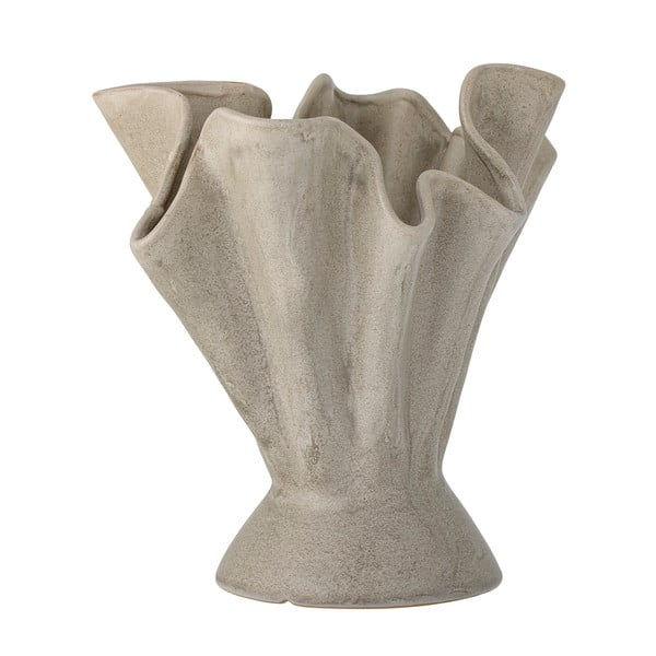 Vaso beige in gres fatto a mano Plier - Bloomingville-image-3