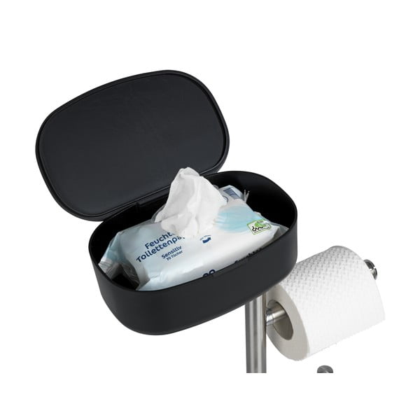 Supporto per WC in acciaio inox con ripiano Rivazza - Wenko-image-4