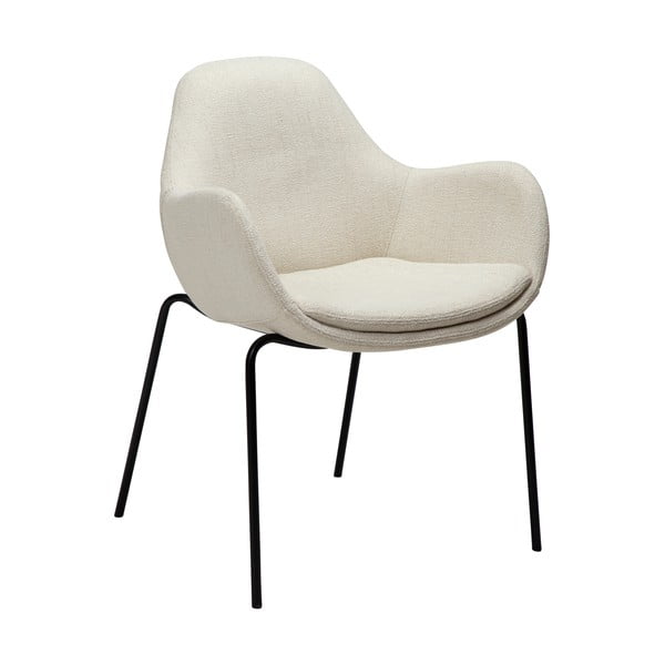 Poltrona crema in tessuto bouclé Zimmer - DAN-FORM Denmark