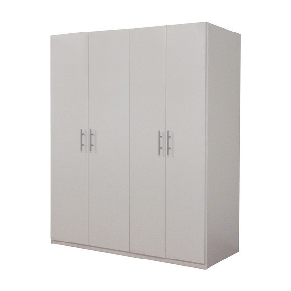 Armadio bianco a 4 ante Kristen - Evergreen House