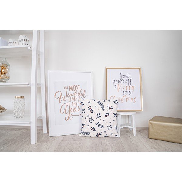 Cuscino decorativo con motivo natalizio 45x45 cm Merry Blue Christmas - Butter Kings-image-2