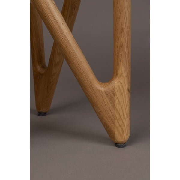 Tavolino rotondo con piano in vetro ø 40 cm Naia – Dutchbone-image-1