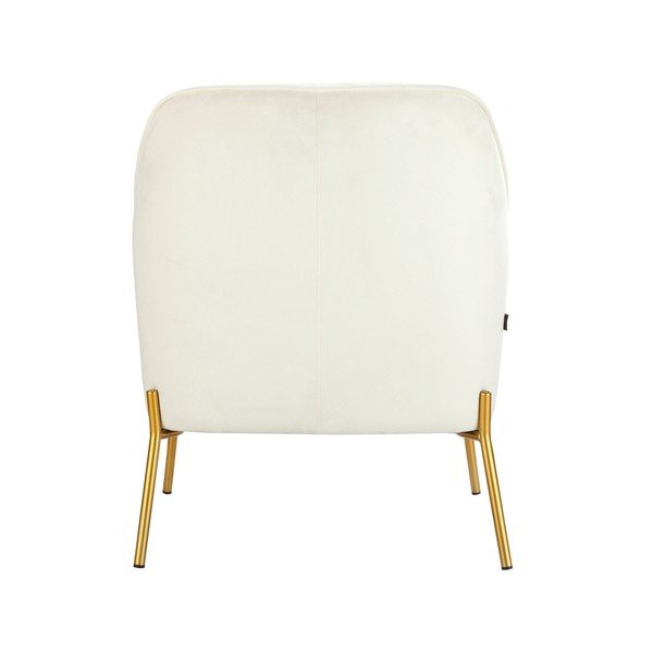 Poltrona in velluto bianco Runa - Støraa-image-3