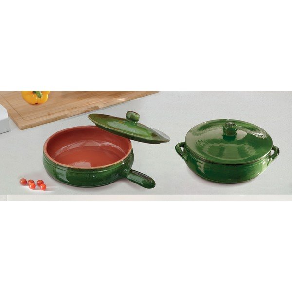 Pentola in ceramica con coperchio incluso 2 l – Brandani-image-1