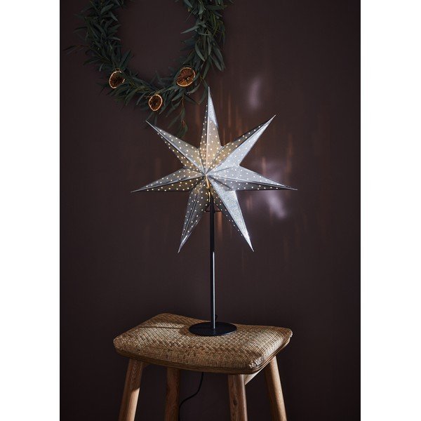 Decorazione luminosa con motivo natalizio in argento ø 45 cm Glitter - Markslöjd-image-1