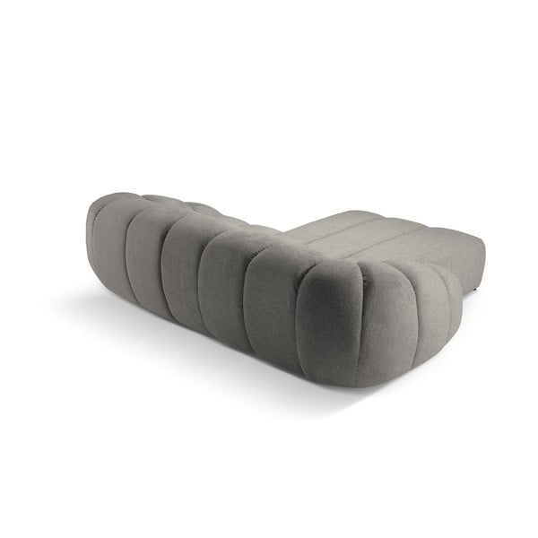 Divano angolare in grigio chiaro (con penisola a sinistra) Diana – Micadoni -image-3