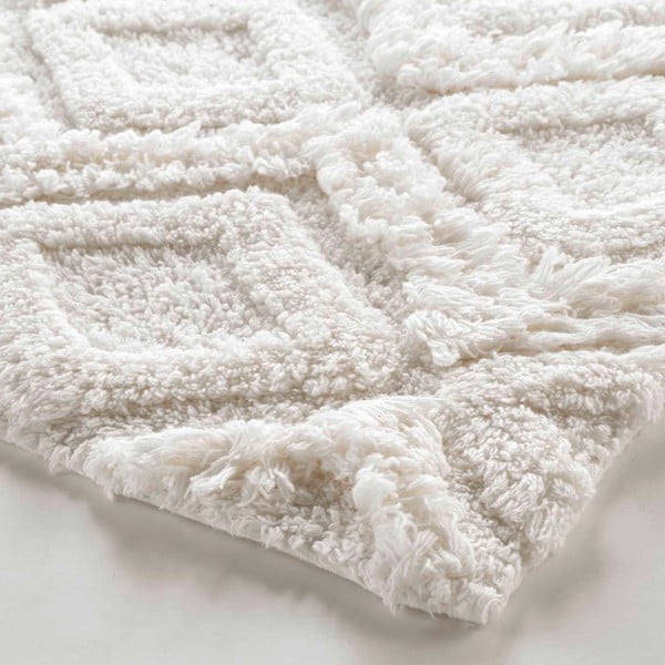 Tappetino per il bagno bianco 50x80 cm Ikatis – douceur d'intérieur-image-2