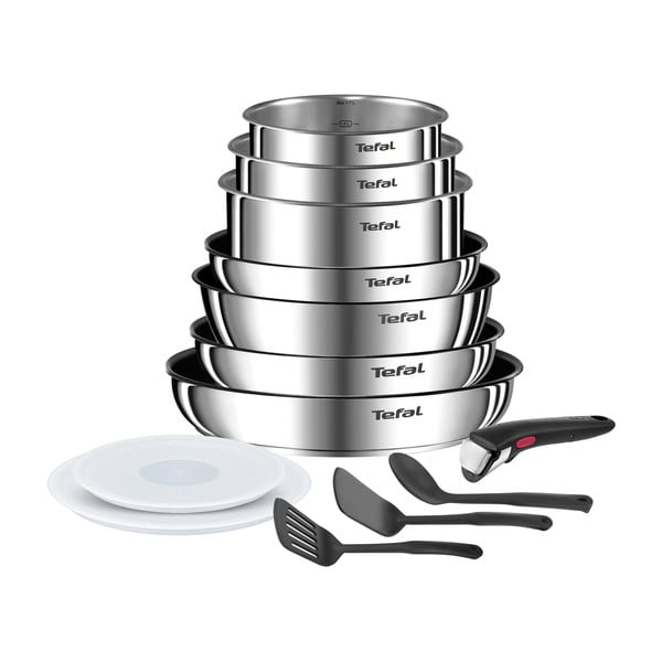 Set di pentole in acciaio inox 13 pezzi INGENIO Emotion L897DS04 - Tefal