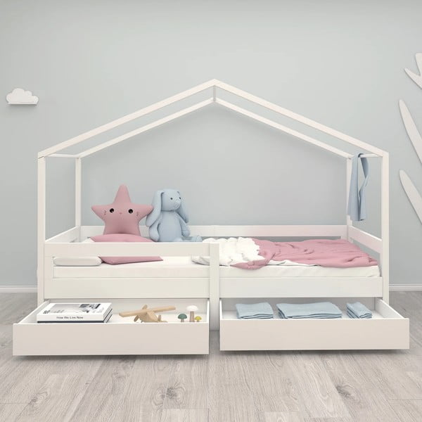 Letto bianco per bambini 90x200 cm - Roba-image-3