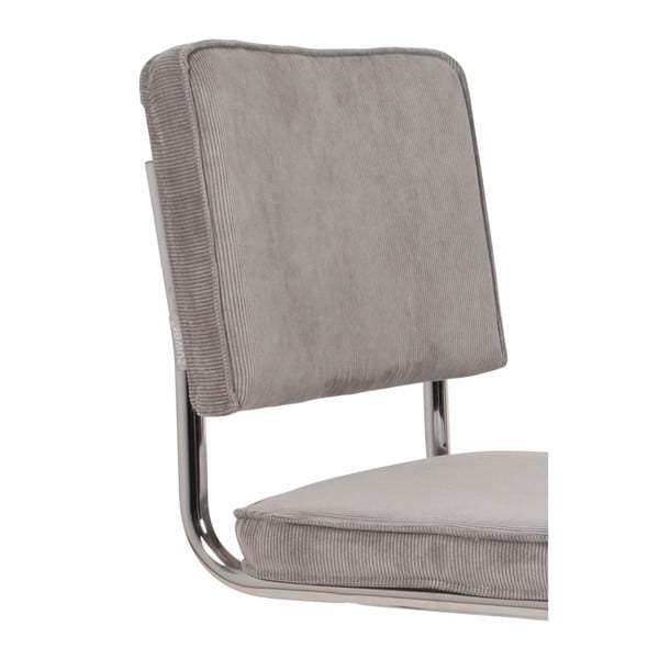 Sedie da pranzo in set grigie in imbottito a dondolo 2 pz Ridge Kink Rib – Zuiver-image-4