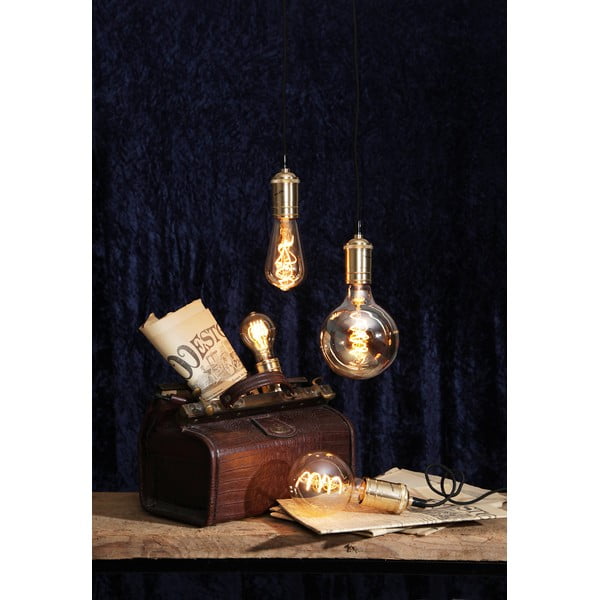 Lampadina con filamenti con intensità regolabile con luce bianca calda con presa E27, 3 W Spiral Filament – Star Trading-image-1