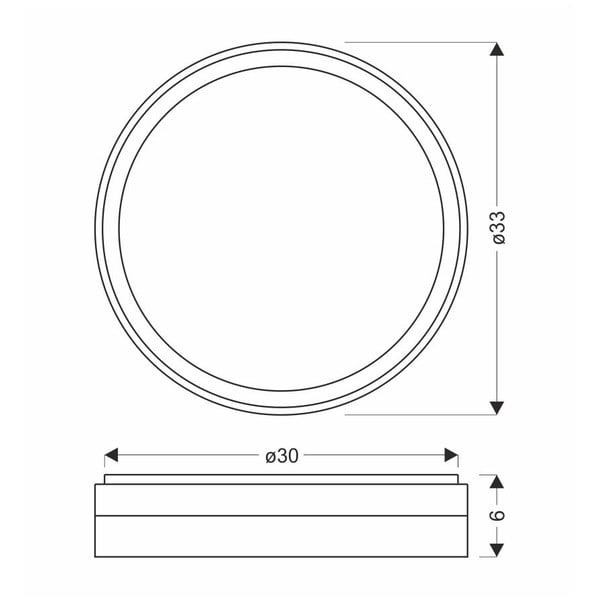 Plafoniera LED in bianco-oro ø 33 cm Florida - Candellux Lighting-image-3