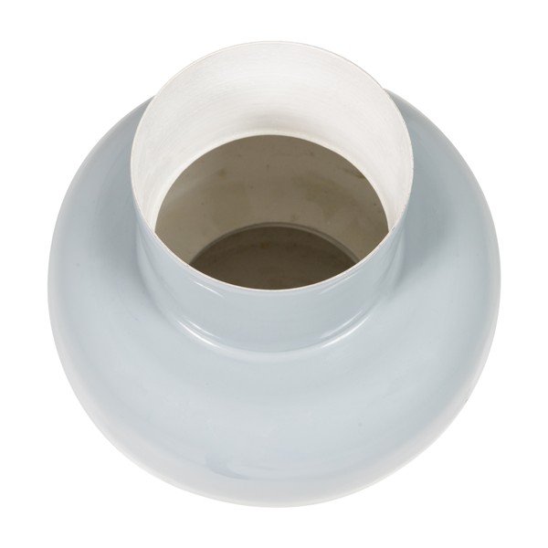 Vaso grigio chiaro in metallo (altezza totale 27 cm) Auri – WOOOD-image-2