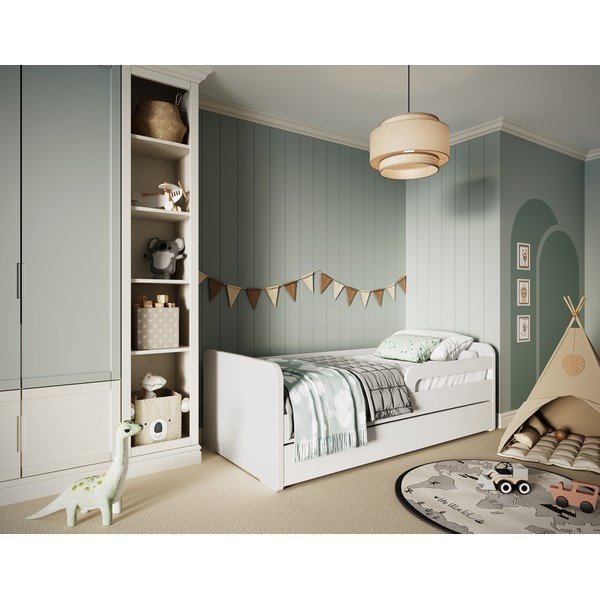 Letto da bambini bianco con rete inclusa 80x200 cm Duuli – ELTAP-image-3