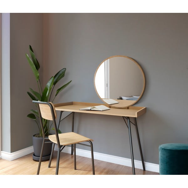 Tavolino da toilette in rovere decorato Rayburn - Woodman-image-1