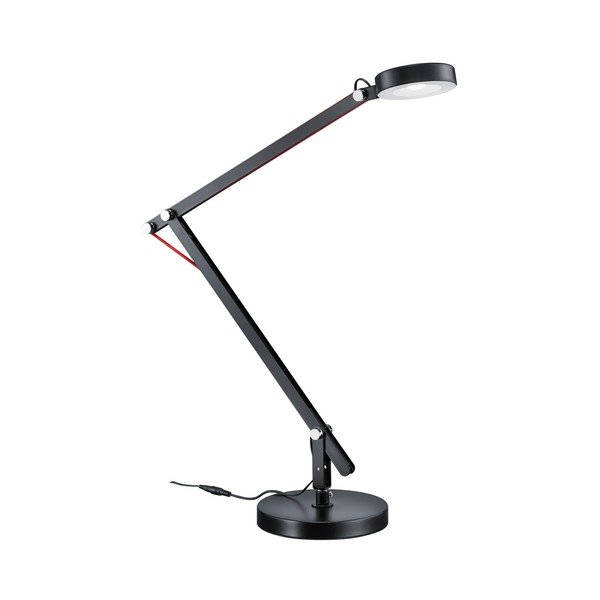 Lampada da tavolo LED nera con struttura flessibile (altezza totale 90 cm) Amsterdam – Trio
