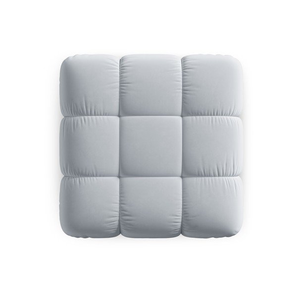 Poggiapiedi in velluto azzurro Bellis - Micadoni Home-image-4