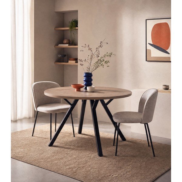 Tavolo da pranzo rotondo in rovere ø 120 cm Beni - Marckeric-image-4