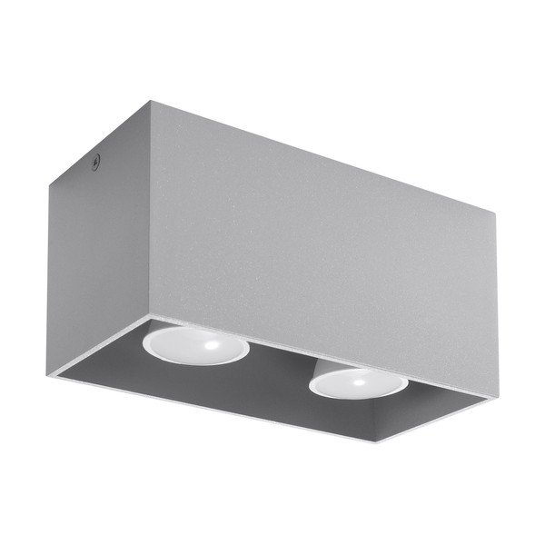 Apparecchio da soffitto grigio Geo - Sollux