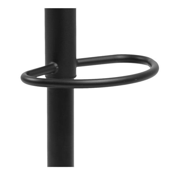 Sedia da bar nera in metallo con altezza regolabile (altezza della seduta 59 cm) Finch – Actona-image-4