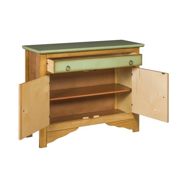 Cassettiera verde-marrone Credenza - Evergreen House-image-4