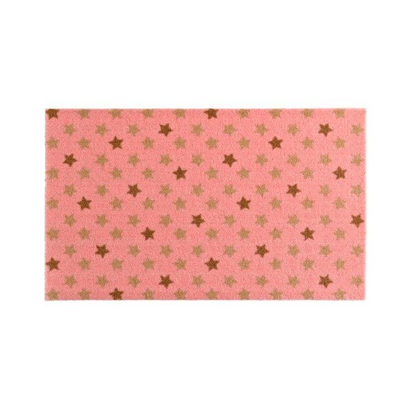 Růžová rohožka Zala Living Design Star Pink, 50 x 70 cm