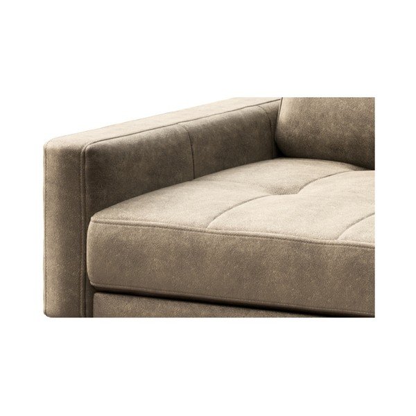 Poltrona tufted in similpelle beige Musso - MESONICA-image-4
