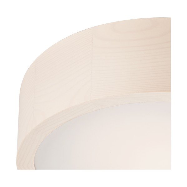 Plafoniera bianca con paralume in vetro ø 27 cm Eveline – LAMKUR-image-3