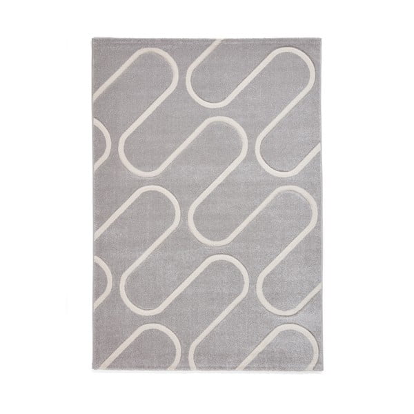 Tappeto grigio 160x230 cm Linear Curve – Catherine Lansfield