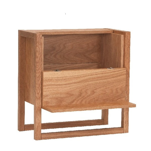 Mobile da vino in legno di quercia in colore naturale 59x60 cm NewEst - Woodman-image-3