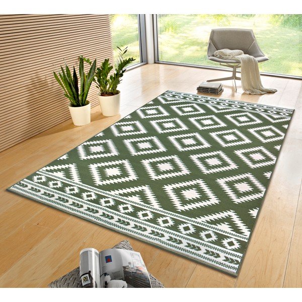 Tappeto verde 230x160 cm Ethno - Hanse Home-image-1