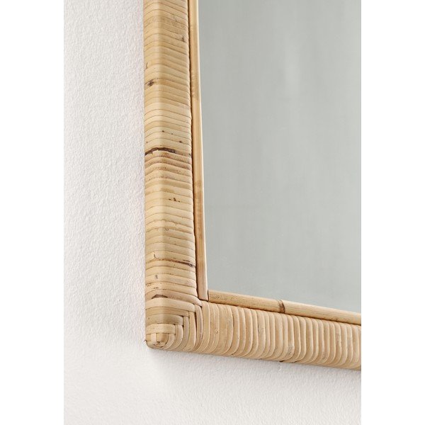 Specchio da parete con telaio in rattan 50x70 cm Hakima – Bizzotto-image-1